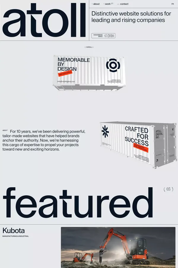 Atoll Digital | Creative Montreal Web Design & Development Agency - Portfolio design inspiration