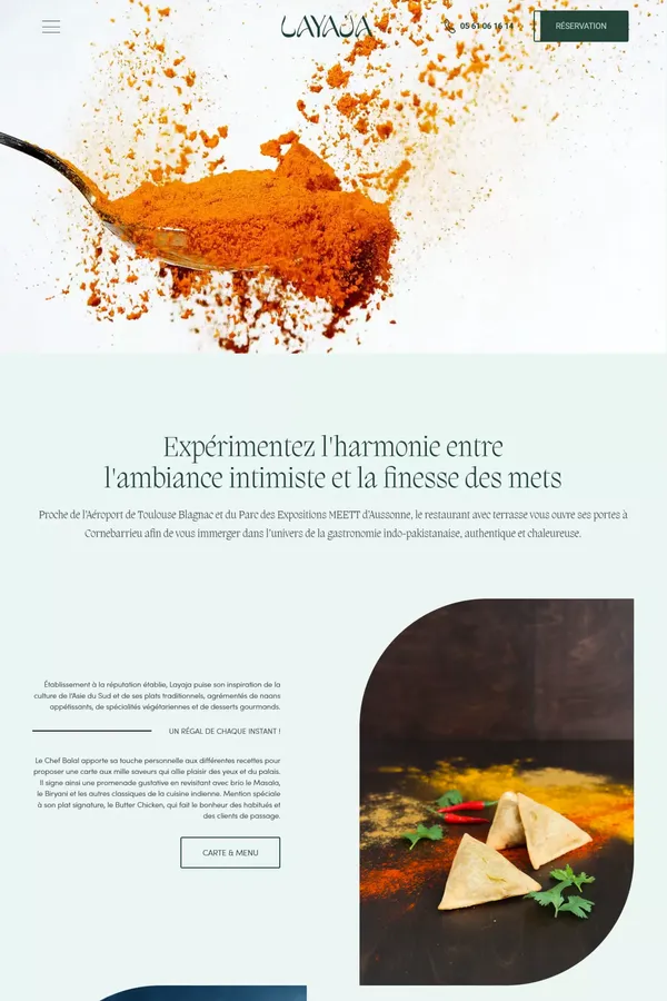 LAYAJA – Restaurant Indien à Cornebarrieu