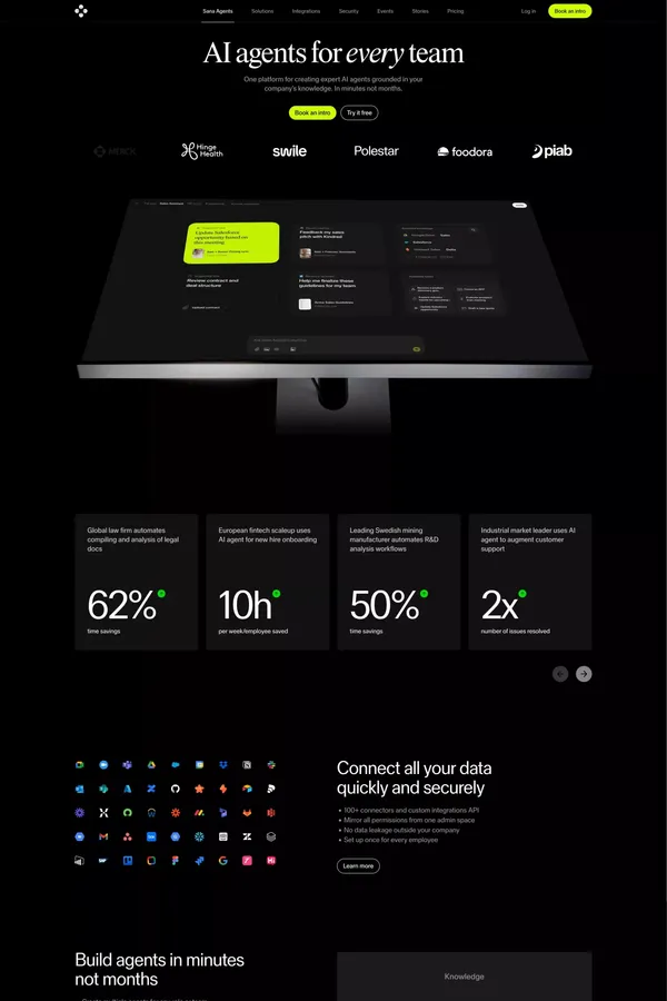 Sana Agents | Sana - Landing design inspiration