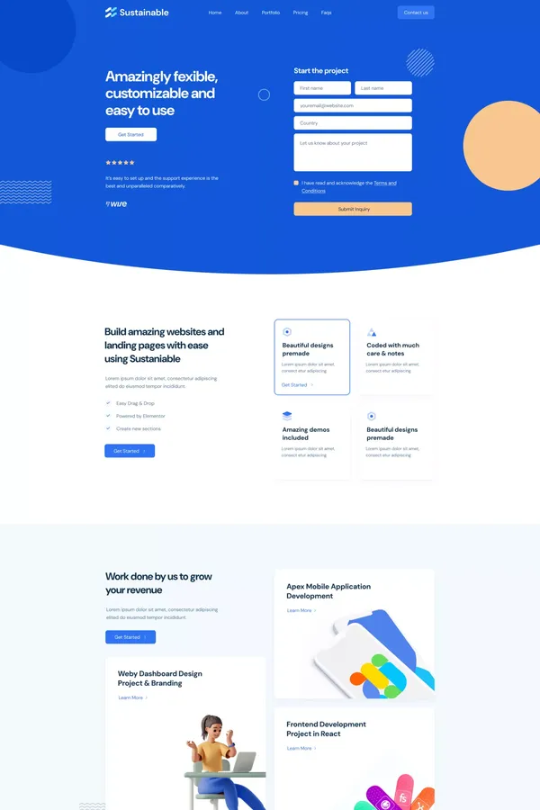 Sustainable Pro Budget-Friendly Next.js Website Template for Startups,SaaS & PaaS