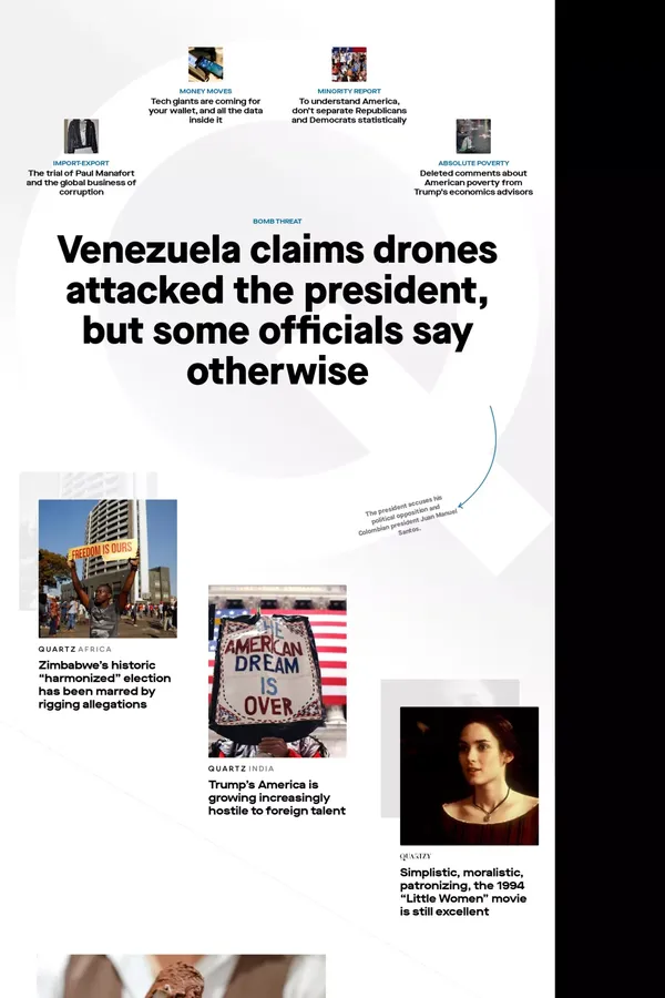 Quartz — News, videos, ideas, and obsessions from the new global economy - Blog design inspiration