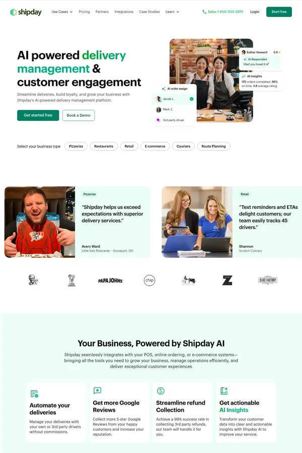 Shipday: Free, Local Delivery Software