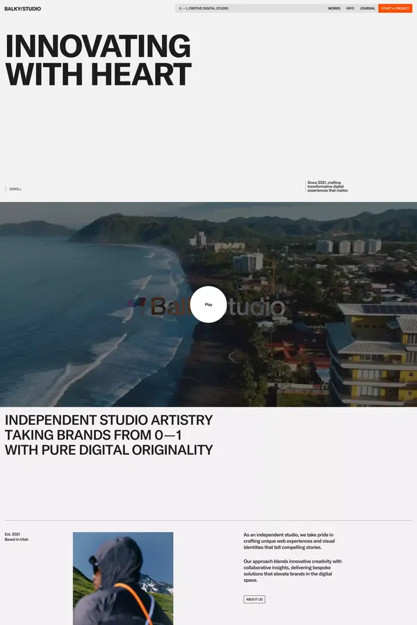 Balky Studio® - Crafting Digital Experiences with Soul - Portfolio design inspiration