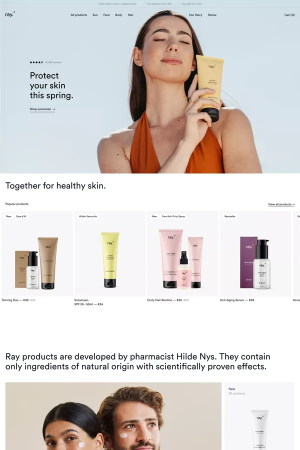 Ray - Ecommerce design inspiration