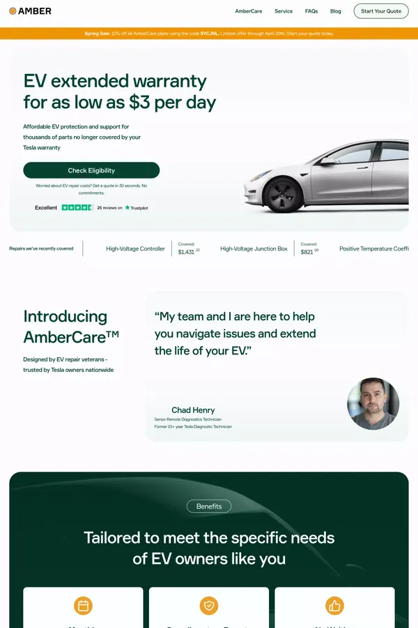 Tesla Extended Warranty and Remote Diagnostics | Amber