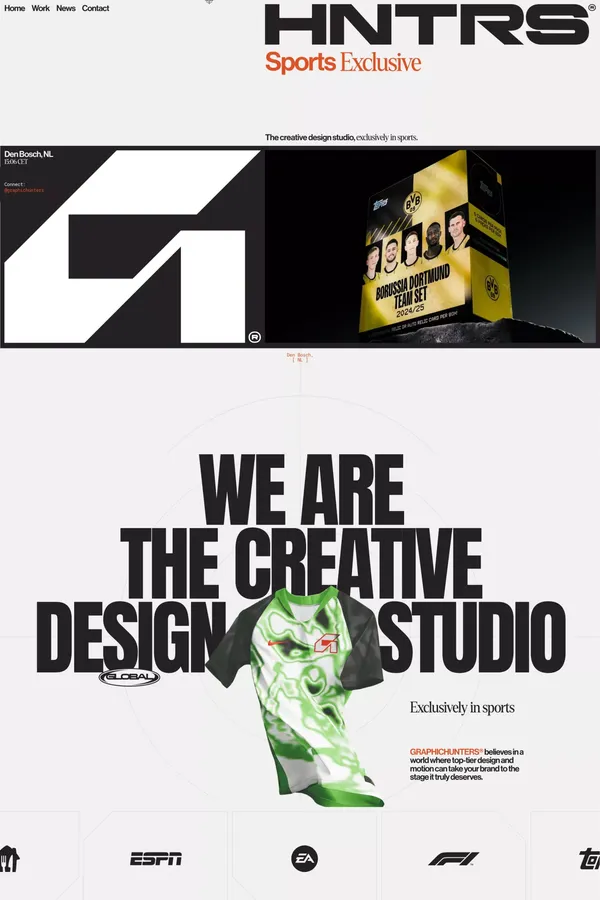 GRAPHICHUNTERS® – The creative design studio - Portfolio design inspiration