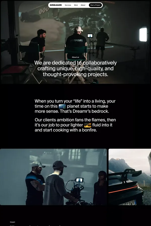DREAMR | About - About Us  design inspiration