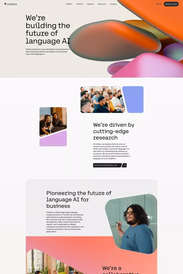 About Our Company | Cohere - About Us  design inspiration