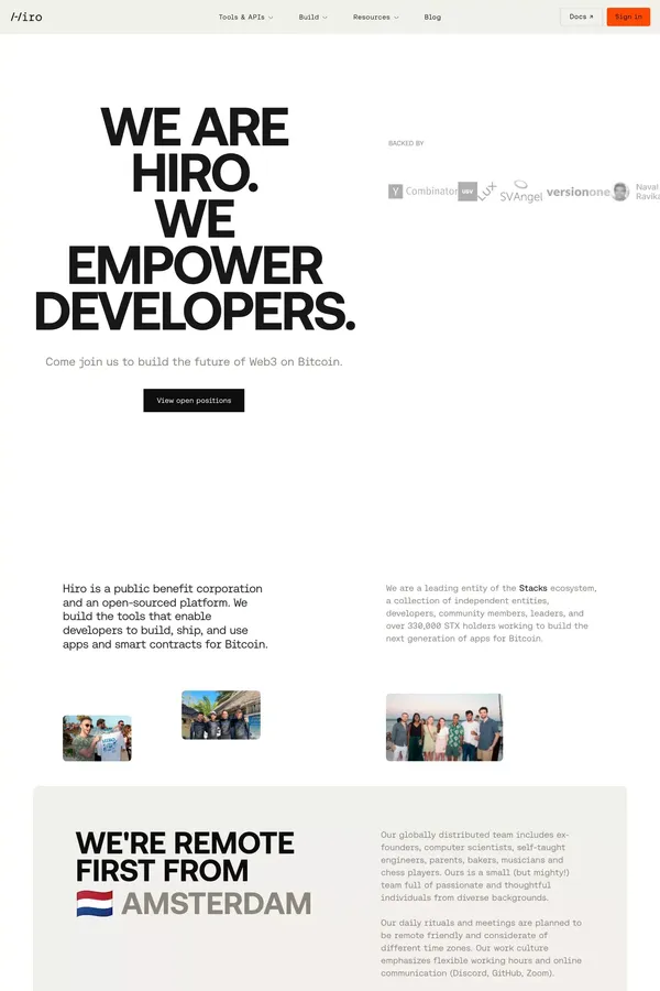Careers at Hiro - Career design inspiration