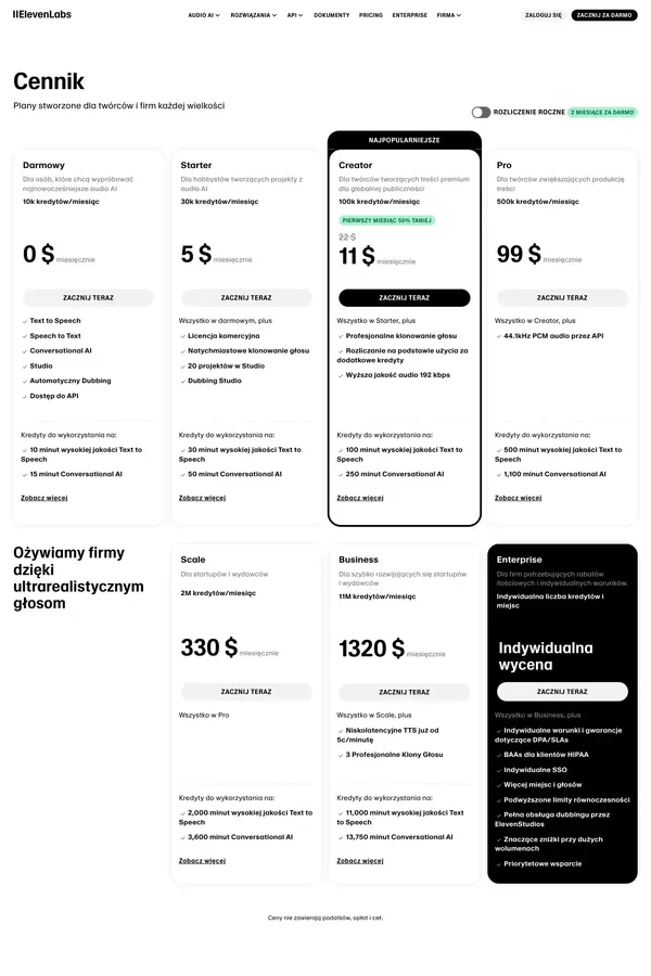 Cennik - Pricing design inspiration