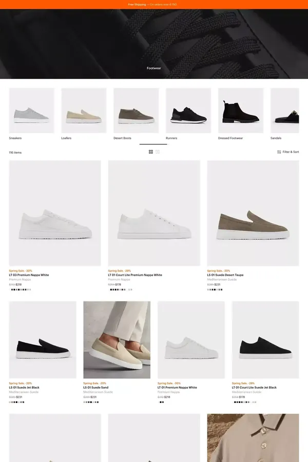 ETQ Amsterdam Shoes - Premium Leather Footwear for Men - Product listing design inspiration