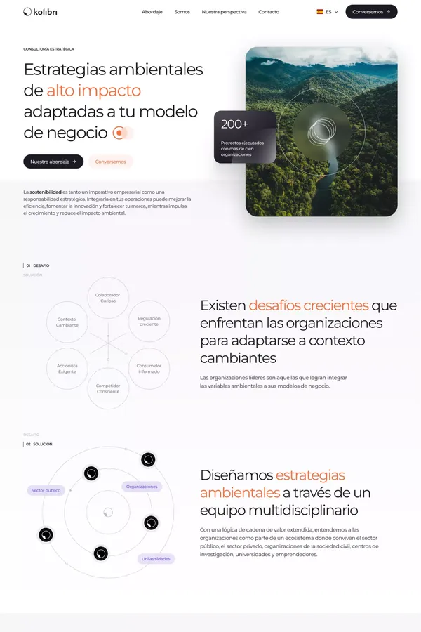 Kolibri | Consultoría Estratégica - Landing design inspiration
