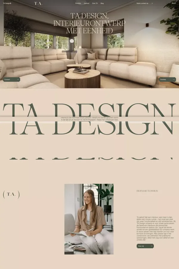 TA Design, Interieurontwerp met eenheid, voor kantoor en huis - Hellendoorn - Portfolio design inspiration