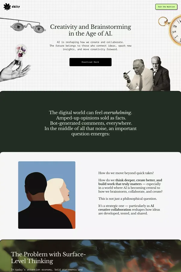AI Creative Collaboration | Brainstorming in the Age of AI  — Daisy AI  |  AI Creative Collaborator 🪄