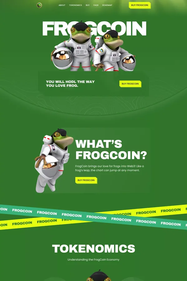 FROGCOIN - Cryptocurrency Template