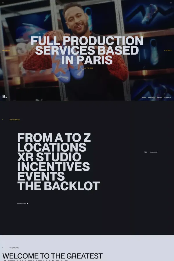 BLOOM. Production Services in Paris - Portfolio design inspiration