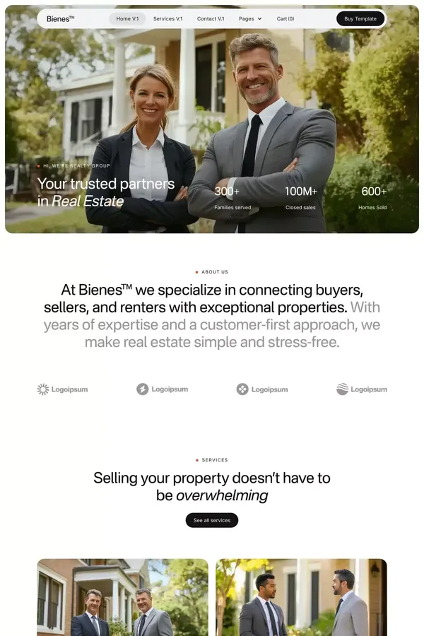 Bienes - Webflow Ecommerce Template