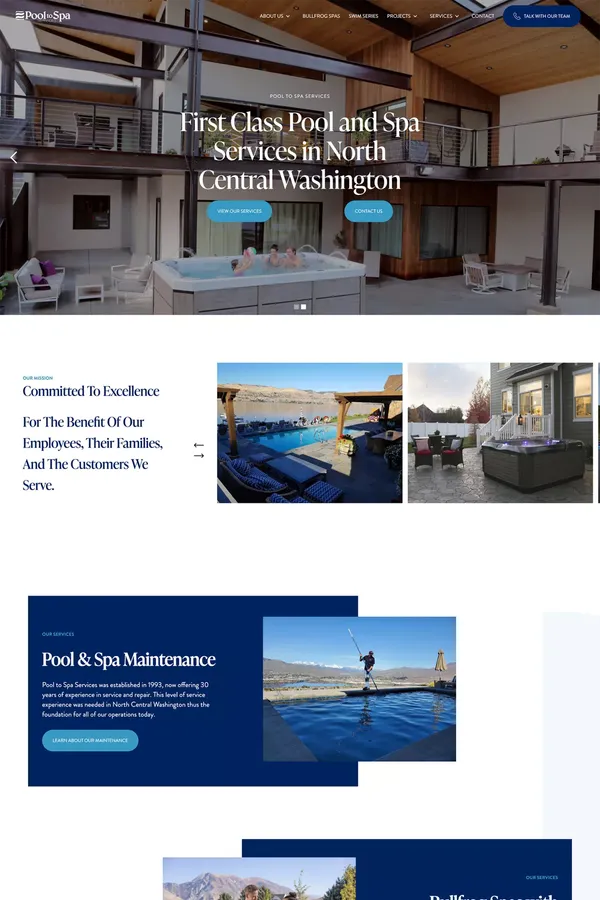 Bullfrog Spas & Custom Pools in Wenatchee | Pool to Spa Services