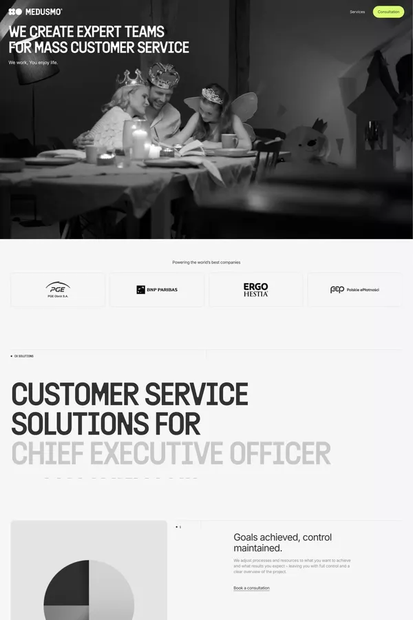 Medusmo - Landing design inspiration