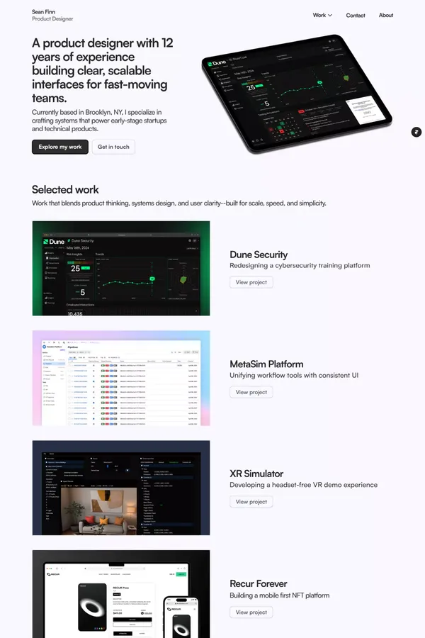 Sean Finn | Product Designer
