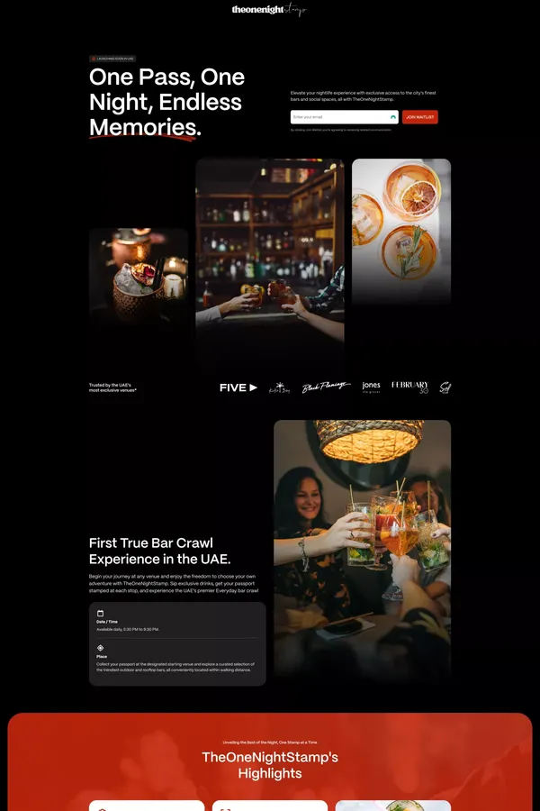 Explore Dubai's nightlife with TheOneNightStamp bar crawl