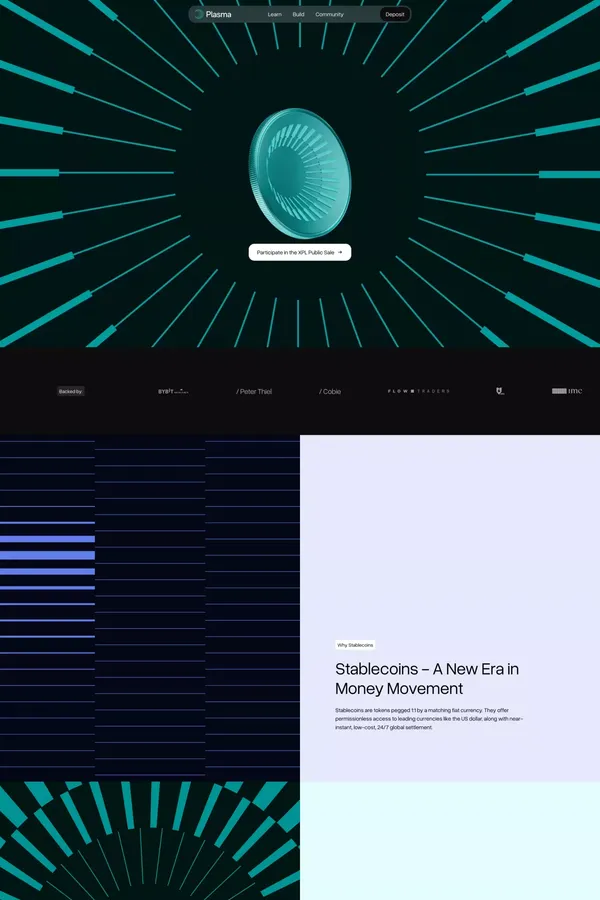 Plasma - Landing design inspiration