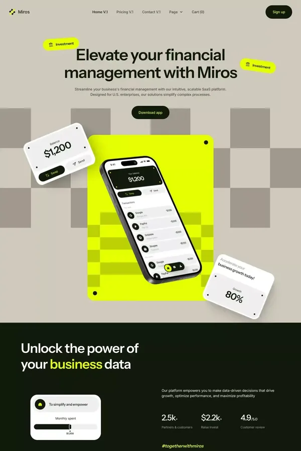 Webflow Ecommerce website template