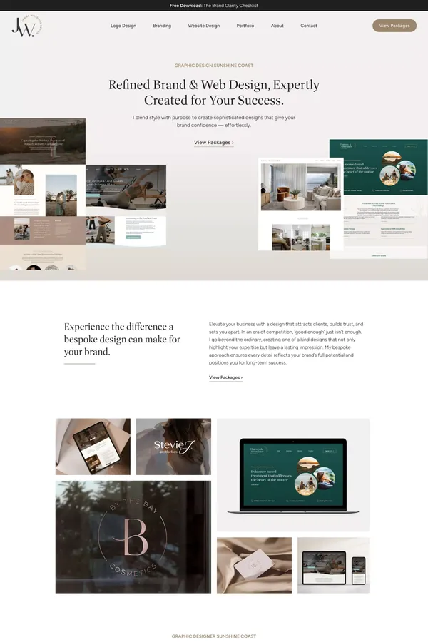 JW Design • Brand, Web & Graphic Designer Sunshine Coast