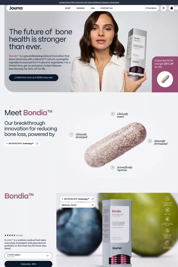 Journa Health - Landing design inspiration