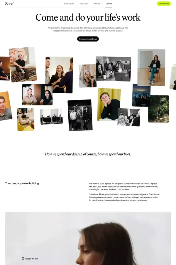 Do your life's work advancing human knowledge | Sana - Career design inspiration
