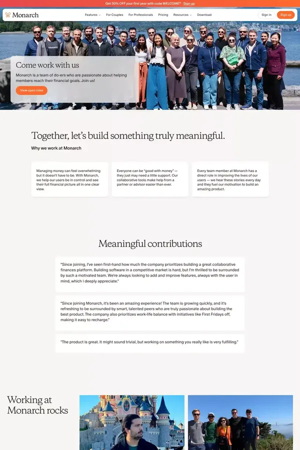 Careers | Monarch Money - Career design inspiration
