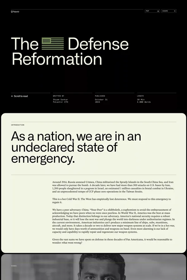 The Defense Reformation - Other design inspiration