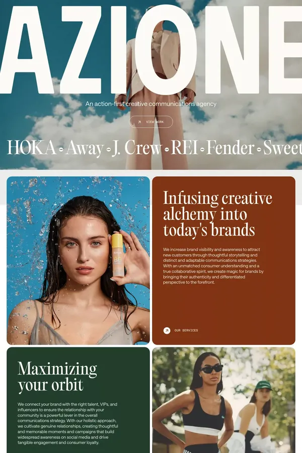 Azione - Portfolio design inspiration