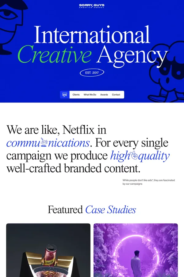 International Creative Agency | SorryGuys Agency