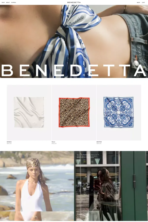 BENEDETTA - Ecommerce design inspiration