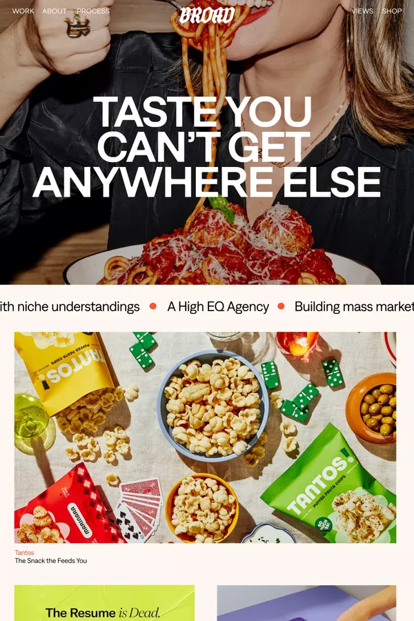 Broad Agency - Portfolio design inspiration