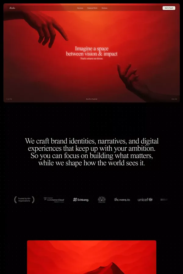 Redo Media - Landing design inspiration