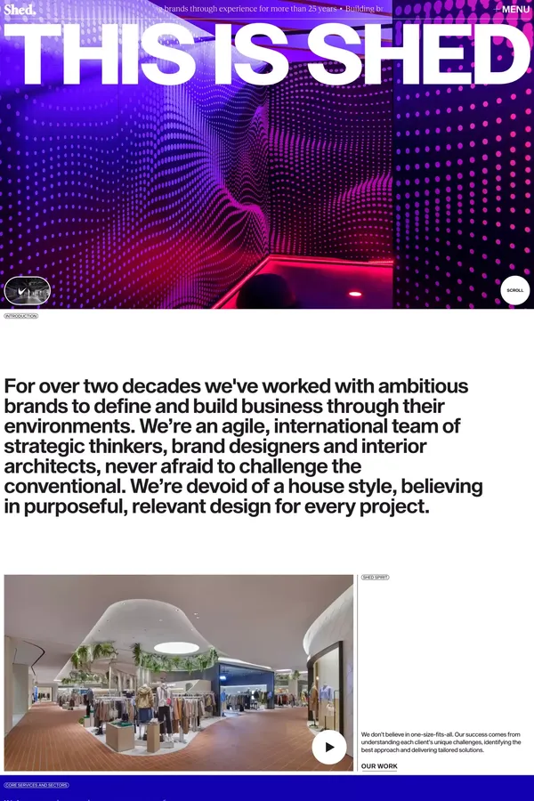 Shed - Portfolio design inspiration