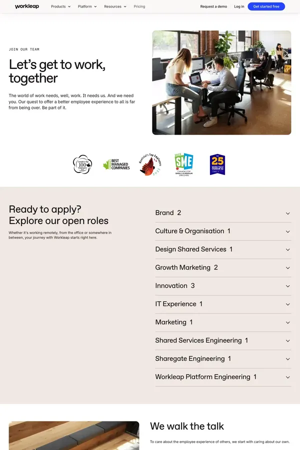 Join our team. Join Workleap. - Career design inspiration