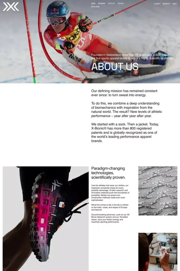 About us | X-BIONICÂ® - About Us  design inspiration