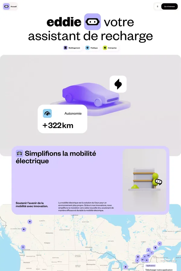 Accueil - Eddie - Landing design inspiration