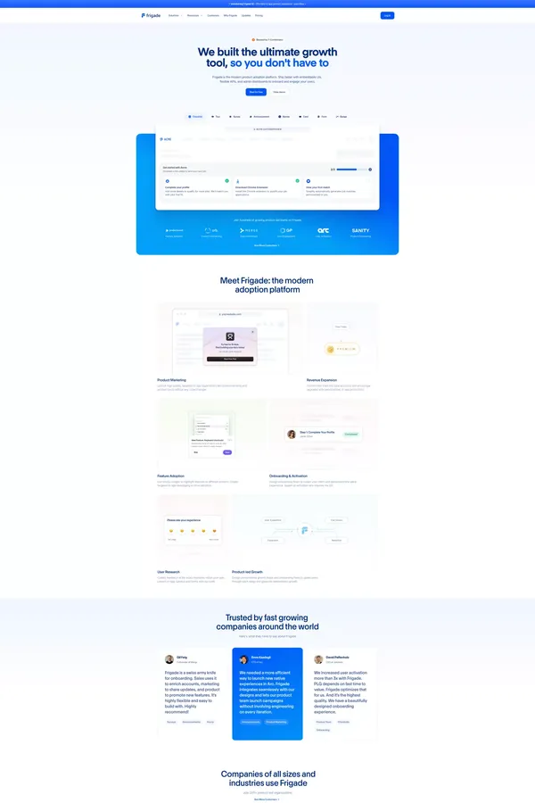 Frigade â The most powerful growth tool you'll never build