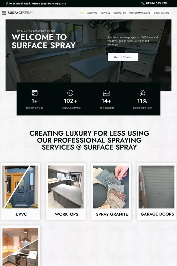 SURFACE SPRAY  | Kitchen spraying & spray granite specialists.