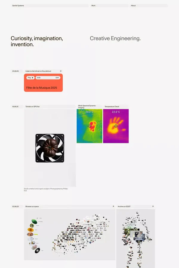 Gentle Systems - Portfolio design inspiration