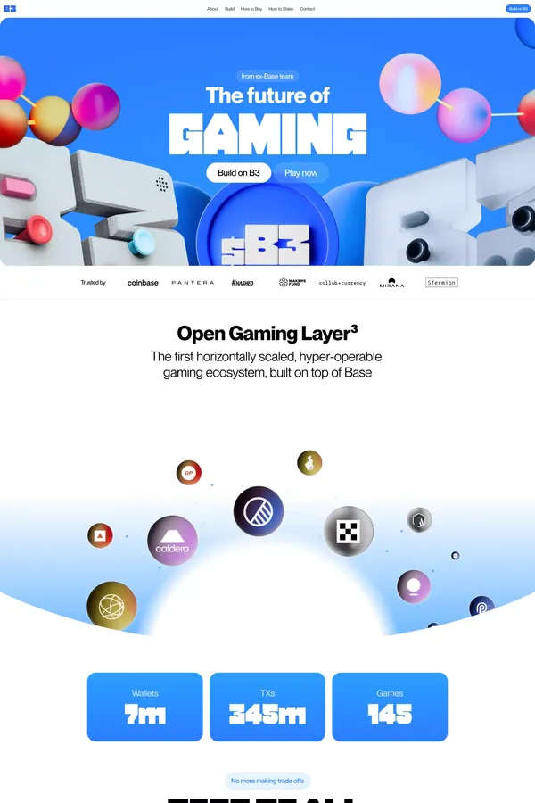 B3 - Open Gaming Ecosystem | Built by Ex-Base Team