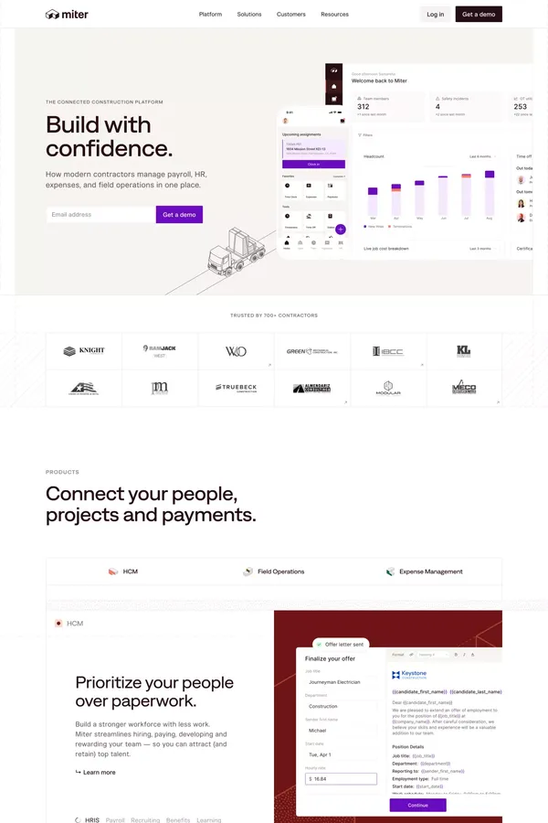 Miter | Payroll, HR, Expenses & Field Ops Software