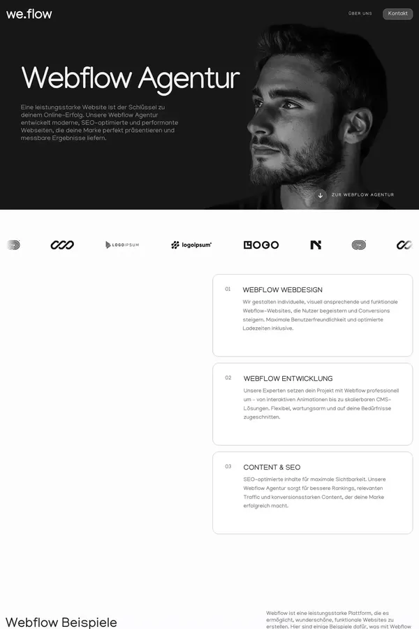 Webflow Agentur für Profi-Websites | Modern & Schnell 🚀 - website design inspiration