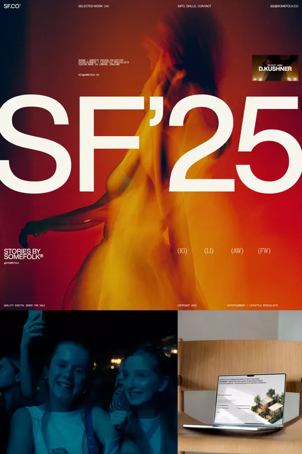 Somefolk® Digital Goods | SF.CO | Made in London - Portfolio design inspiration