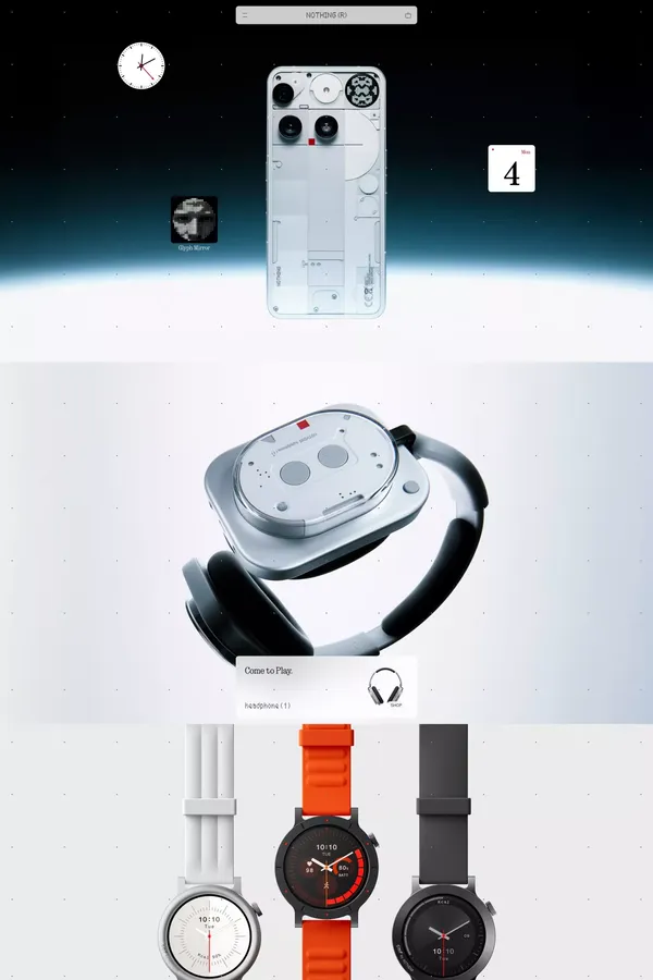 Nothing | US - Ecommerce design inspiration