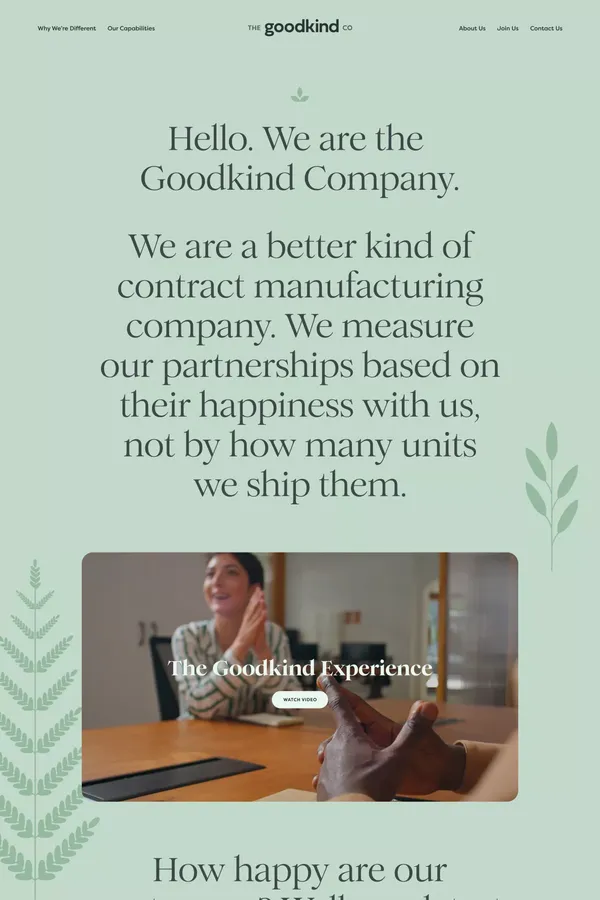 Home | The Goodkind Co. - Landing design inspiration